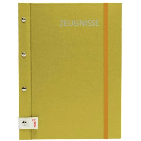 ROTH Zeugnismappe Metallium mit Buchschrauben, gold (EAN: 4028279885650)