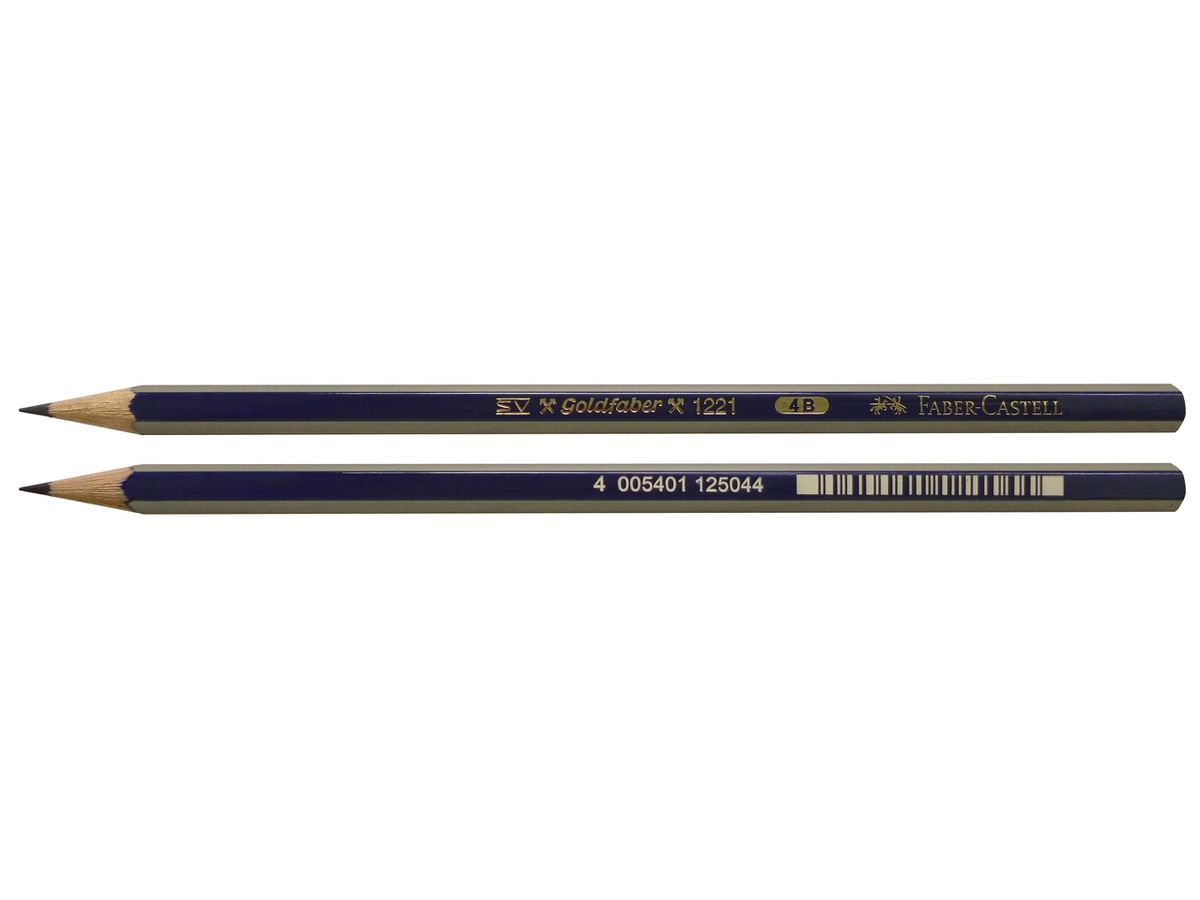FABER-CASTELL Bleistift GOLDFABER, sechseckig, Härtegrad: 4B (EAN: 4005401125044)