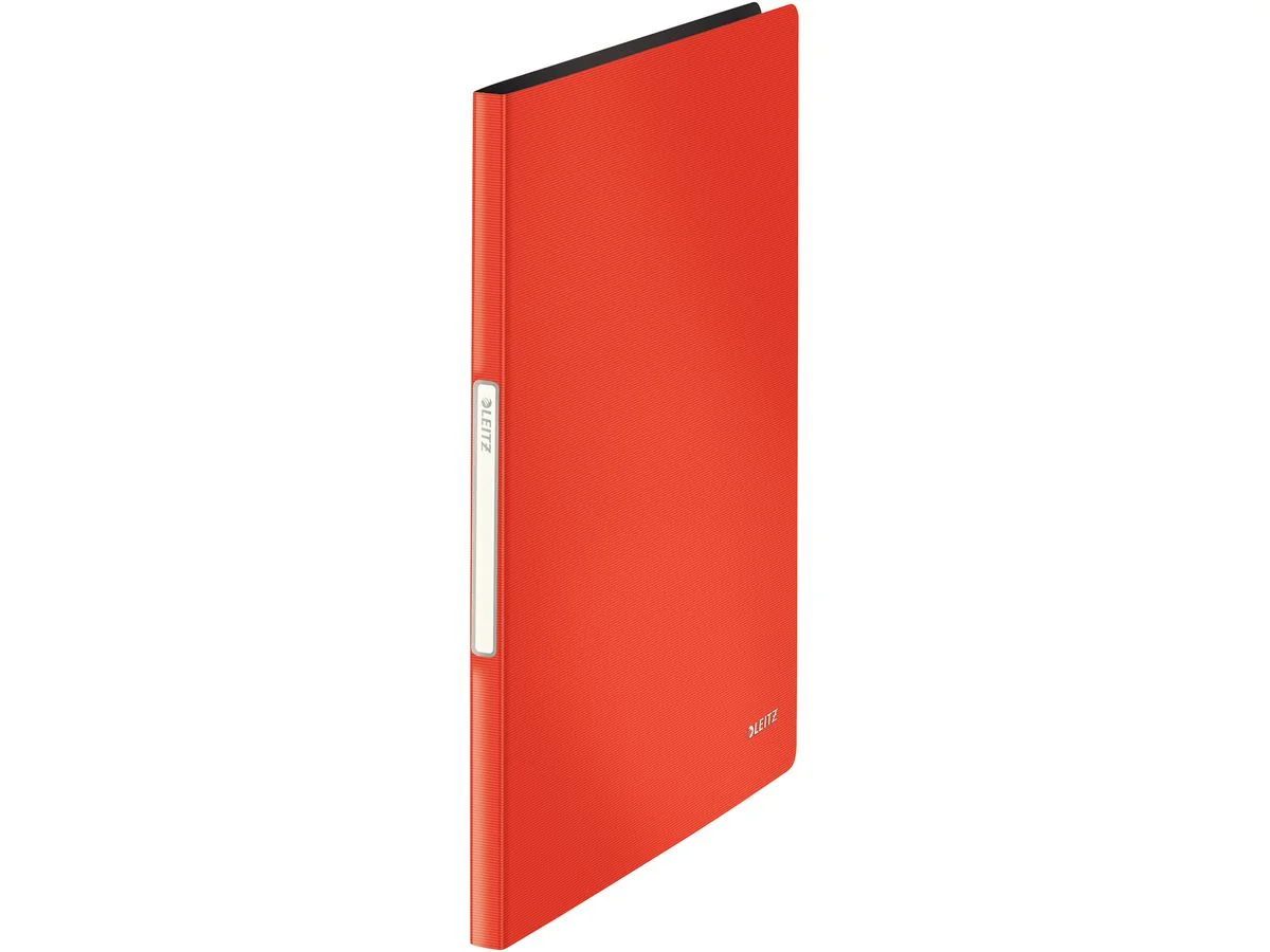 LEITZ Sichtbuch Solid, A4, PP, mit 20 Hüllen, hellrot (EAN: 4002432114764)