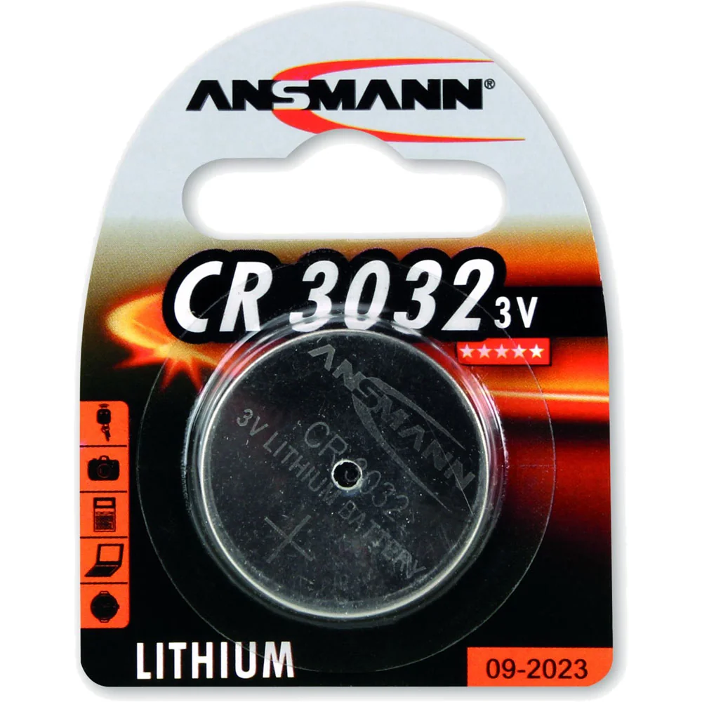ANSMANN Lithium Knopfzelle CR3032, 3 Volt, 1er Blister (EAN: 4013674025596)