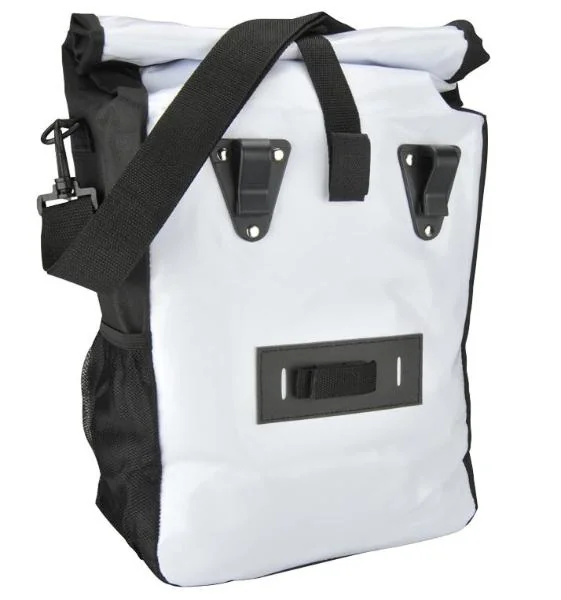 FISCHER Fahrrad-Gepäckträgertasche Kurier, weiß/schwarz (EAN: 4008153862649)