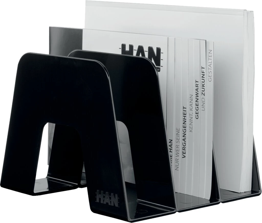 HAN Stehsammler SORTER, A4, 3 Fächer, Kunststoff, schwarz (EAN: 4012473162013)