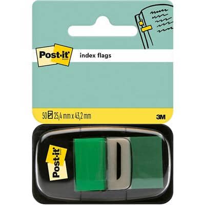 Post-it Haftmarker Index, 25,4 x 43,2 mm, grün (EAN: 0021200707537)