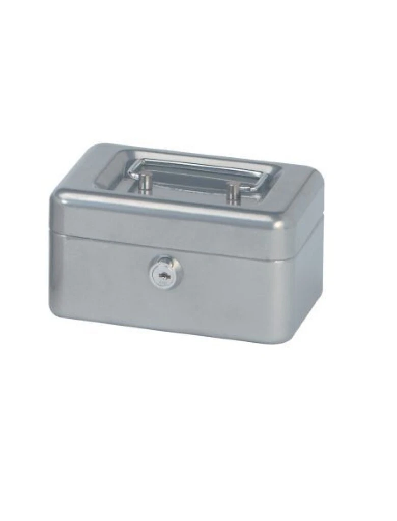 MAUL Geldkassette, silber, Maße: (B)152 x (T)125 x (H)81 mm (EAN: 4002390020640)