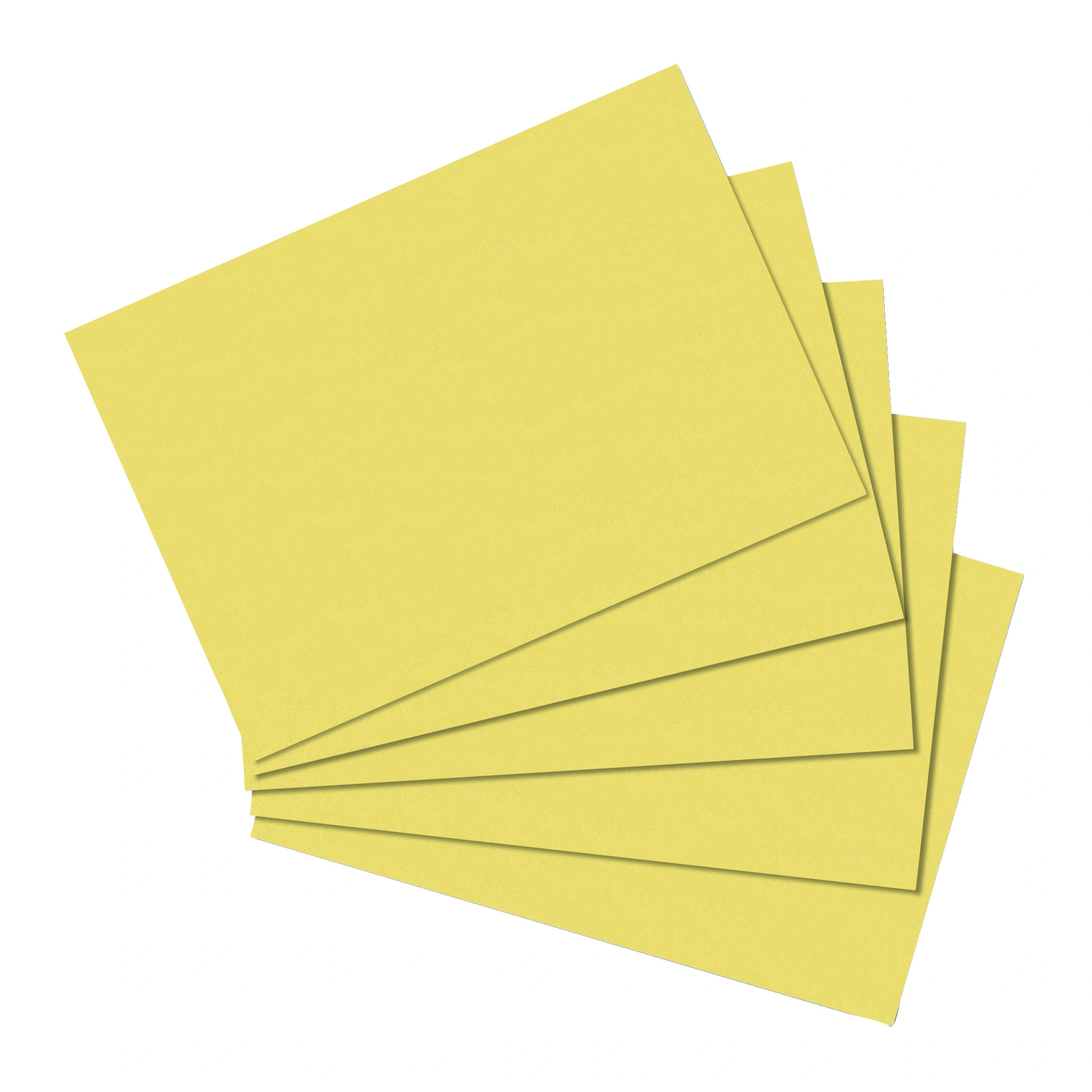 herlitz Karteikarten, DIN A5, blanko, gelb (EAN: 4008110310282)
