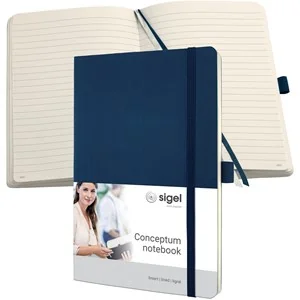 sigel Notizbuch Conceptum, DIN A5, liniert, blau, midnight blue (EAN: 4004360836343)