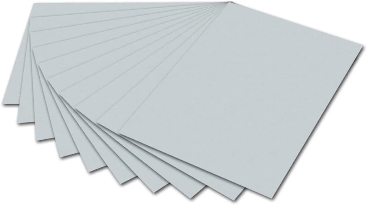 folia Fotokarton, (B)500 x (H)700 mm, 300 g/qm, hellgrau (EAN: 4001868061802)
