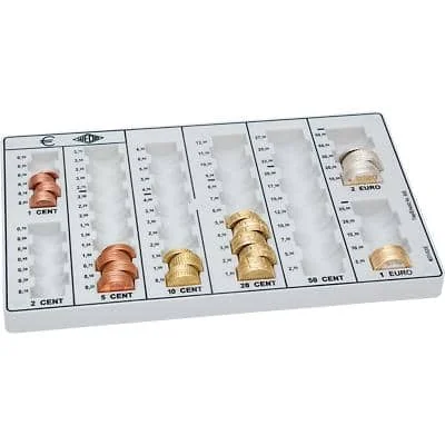 WEDO Ersatz-Münzeinsatz, Münzgeldkapazität: 125,75 EUR, lichtgrau (EAN: 4003801039251)