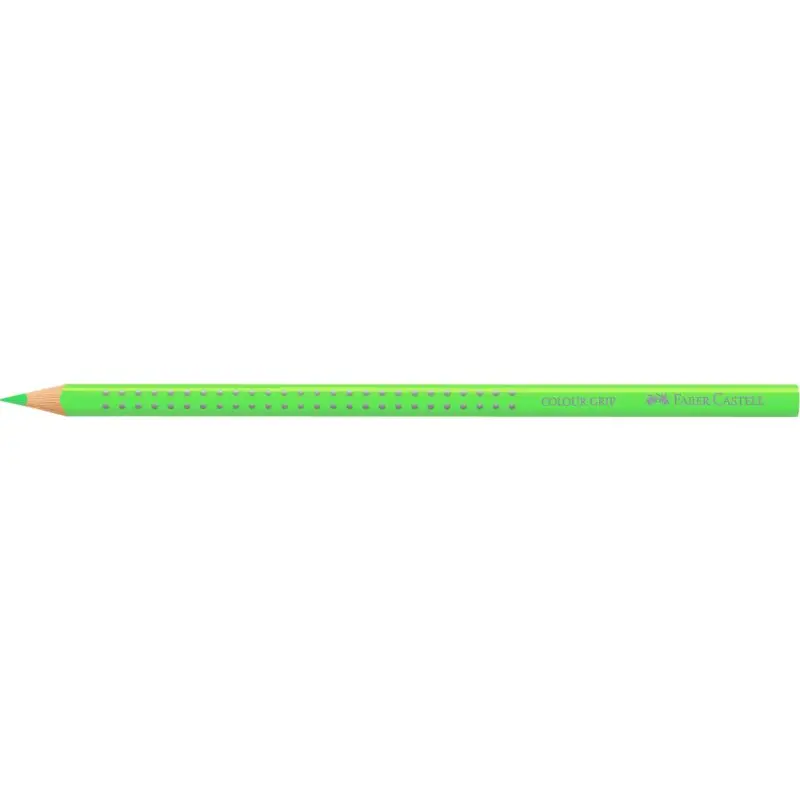FABER-CASTELL Dreikant-Buntstift Colour GRIP, neongrün (EAN: 4005401124108)