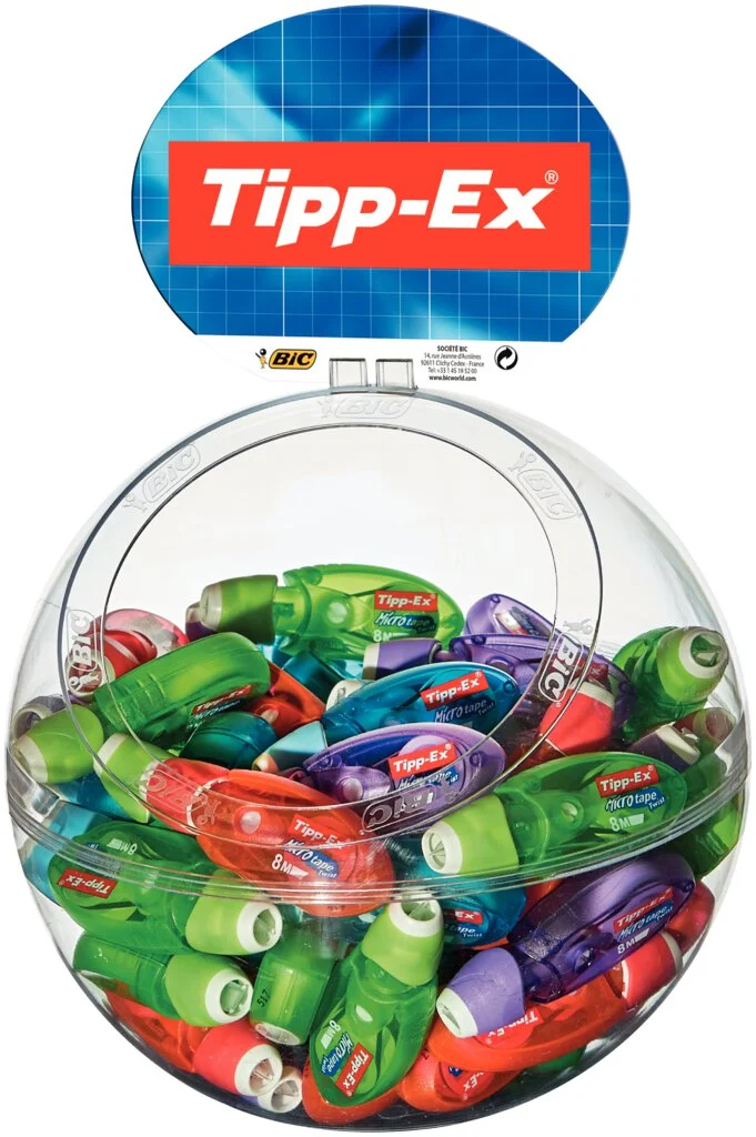 Tipp-Ex Korrekturroller "Micro Tape Twist", im Kugel-Display (EAN: 3086123170100)