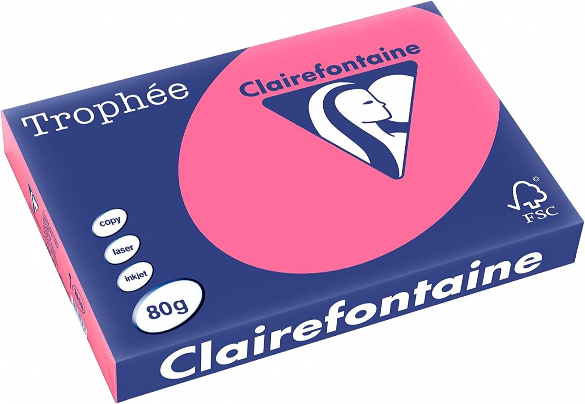 Clairefontaine Multifunktionspapier Trophée, A3, eosin (EAN: 3329680189803)