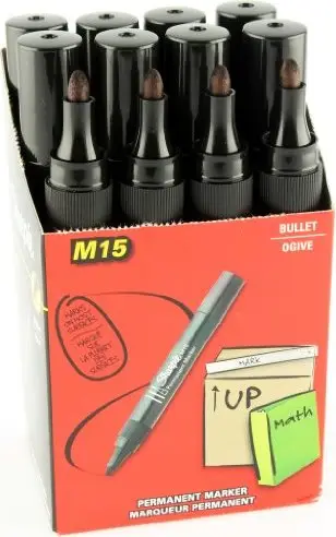 Sharpie Permanent-Marker M15, Rundspitze, schwarz (EAN: 8008285552117)