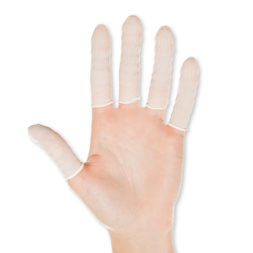 HYGOSTAR Nitril-Fingerlinge, puderfrei, weiß, L (EAN: 4015544261158)