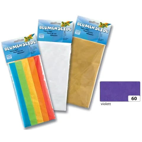 folia Seidenpapier, (B)500 x (H)700 mm, 20 g/qm, violett (EAN: 4001868900606)