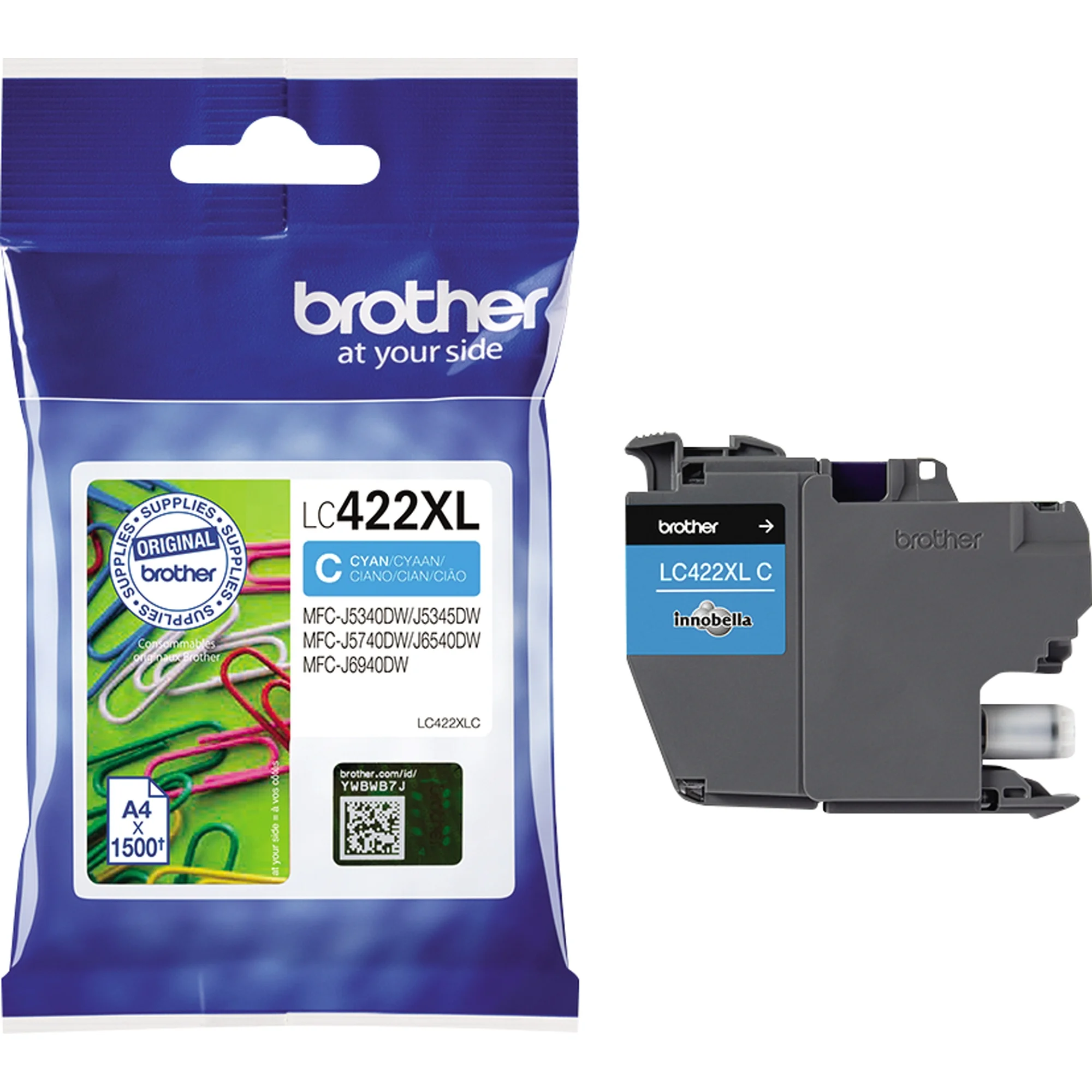 brother Tinte LC422XL für brother MFC-J5340DW, cyan (EAN: 4977766815598)