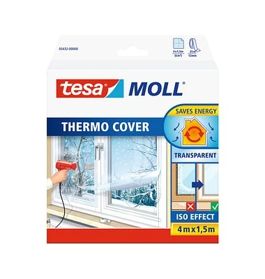 tesa INSULATION Fensterisolierfolie, 4,0 m x 1,5 m, transparent (EAN: 4042448043986)