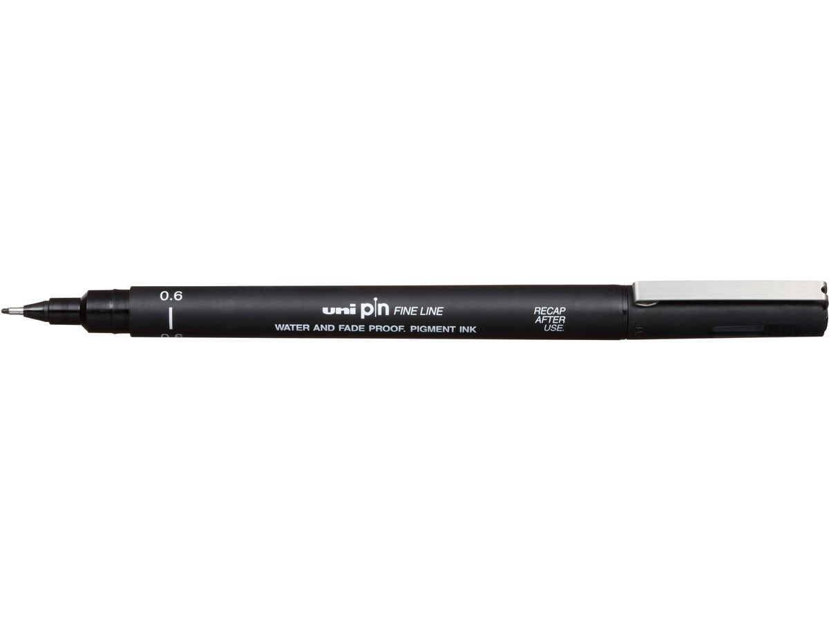 uni-ball Fineliner PIN 06200 N, schwarz (EAN: 4902778154625)