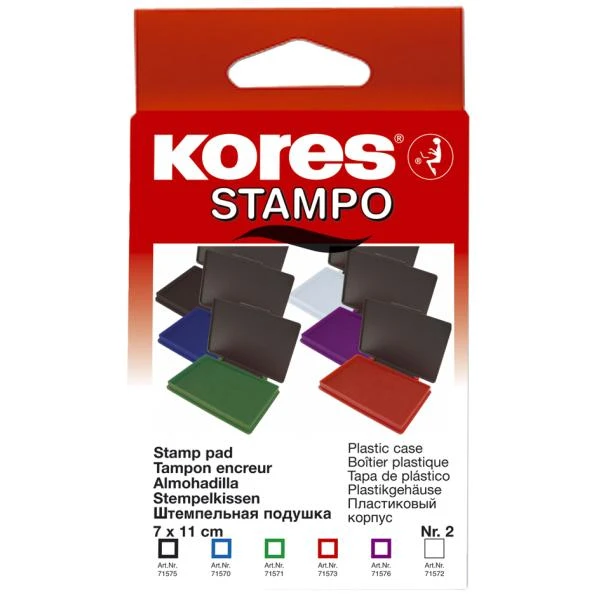 Kores Stempelkissen "METALLICA", (B)110 x (T)70 mm, schwarz (EAN: 9023800715548)