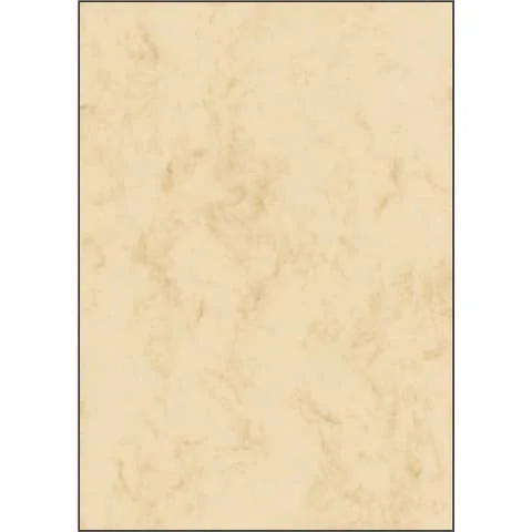 sigel Marmor-Papier, A4, Feinpapier, 90 g/qm, beige (EAN: 4004360968532)