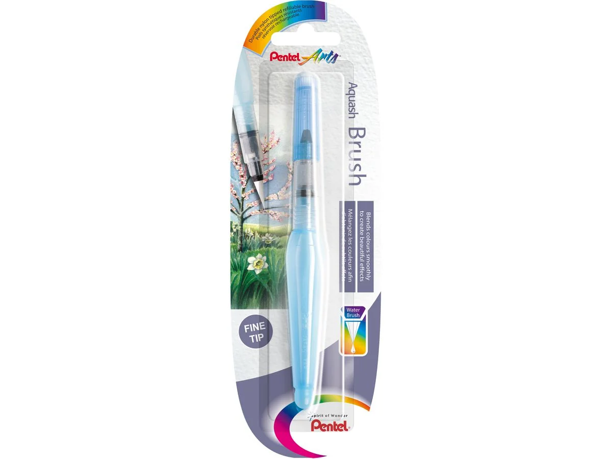 PentelArts Aquash Pinselstift, Stärke: F, Inhalt: 7 ml, transparent (EAN: 4016284332023)