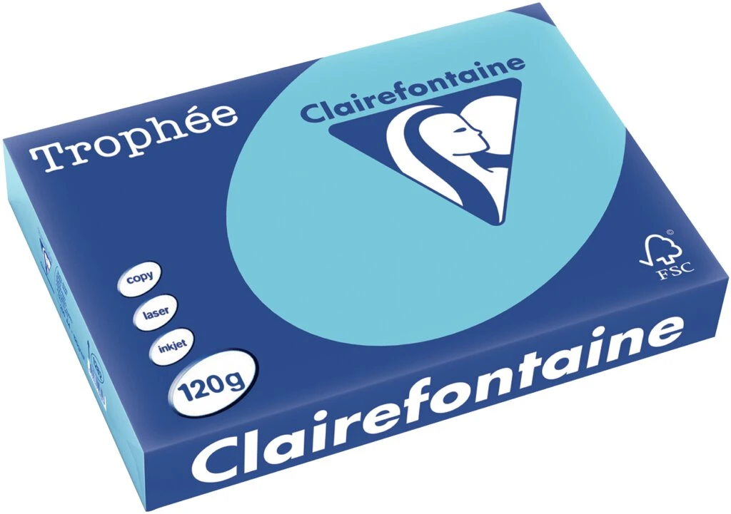 Clairefontaine Multifunktionspapier Trophée, A4, blau (EAN: 3329680128208)