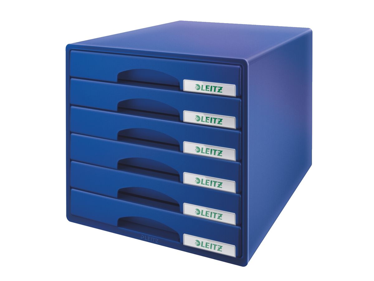 LEITZ Schubladenbox Plus, 6 Schübe, blau (EAN: 4002432102334)