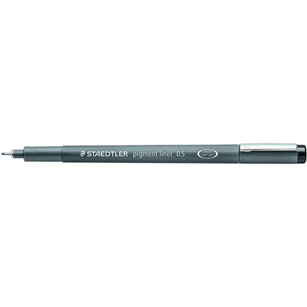 STAEDTLER Pigmentliner, schwarz, Keilspitze, 0,3 - 2,00 mm (EAN: 4007817013014)