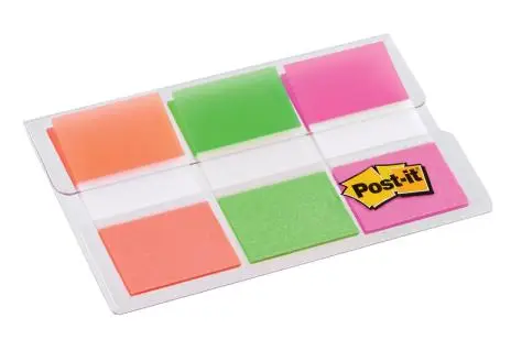 Post-it Haftstreifen Index, 25,4 x 43,2 mm, 3-farbig (EAN: 5902658093296)