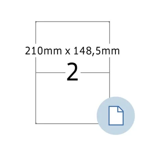HERMA Folien-Etiketten DATAPRINT, 210 x 148,5 mm, weiß (EAN: 4008705581028)