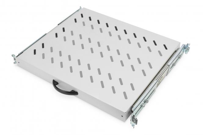 DIGITUS 19" Fachboden, 1 HE, ausziehbar, Tiefe: 345 mm (EAN: 4016032135456)