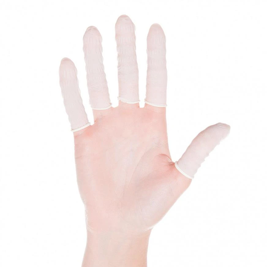 HYGOSTAR Nitril-Fingerlinge, puderfrei, weiß, M (EAN: 4015544261554)