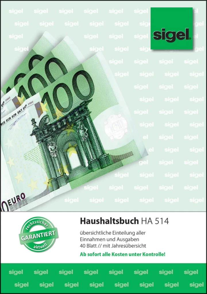 sigel Formularbuch "Haushaltsbuch", A5, 40 Blatt (EAN: 4004360910289)