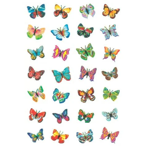 HERMA Sticker MAGIC "Schmetterlinge", Glitterfolie (EAN: 4008705068192)
