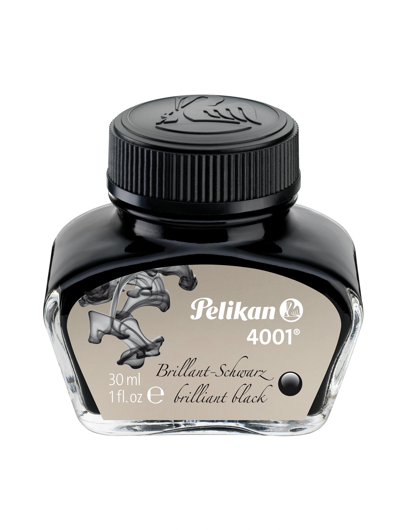 Pelikan Tinte 4001 im Glas, brillant-schwarz, Inhalt: 30 ml (EAN: 4012700301055)
