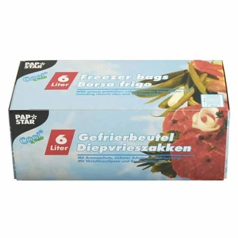 STARPAK Gefrierbeutel 6 Liter, 300 x 460 mm, transparent (EAN: 4002911141595)