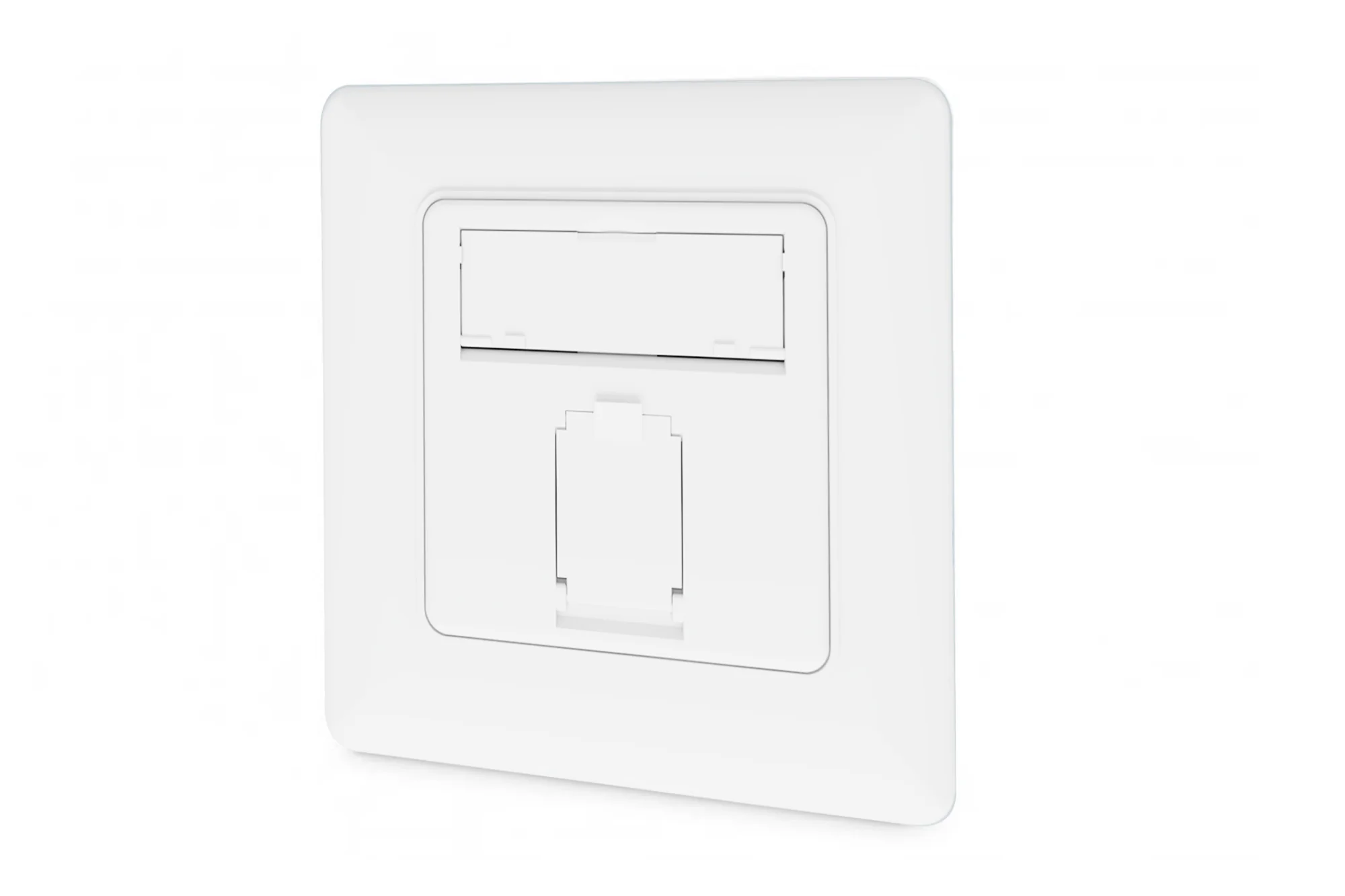 DIGITUS Unterputzdose Kat. 6A, Klasse EA, 1x RJ45, reinweiß, weiß RAL9003 (EAN: 4016032485728)