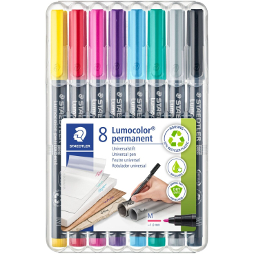 STAEDTLER Lumocolor Permanent-Marker 317M, 8er Etui (EAN: 4007817085349)