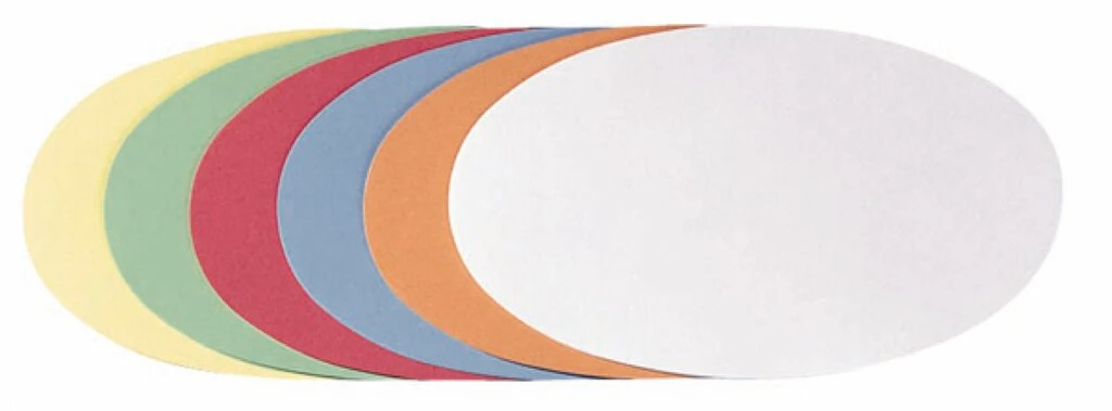 FRANKEN Moderationskarte, Oval, 190 x 110 mm, sortiert (EAN: 4016946181457)