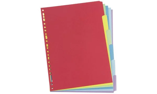 Oxford Karton-Register, blanko, DIN A4, farbig, 12-teilig (EAN: 3148240620323)