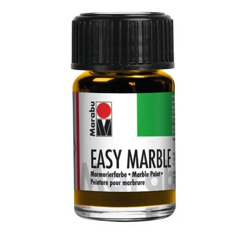 Marabu Marmorierfarbe "Easy Marble", mittelgelb, 15 ml, Glas (EAN: 4007751088932)