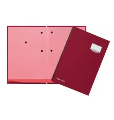 PAGNA Unterschriftenmappe "DE LUXE", DIN A4, 20 Fächer, rot (EAN: 4013951000926)