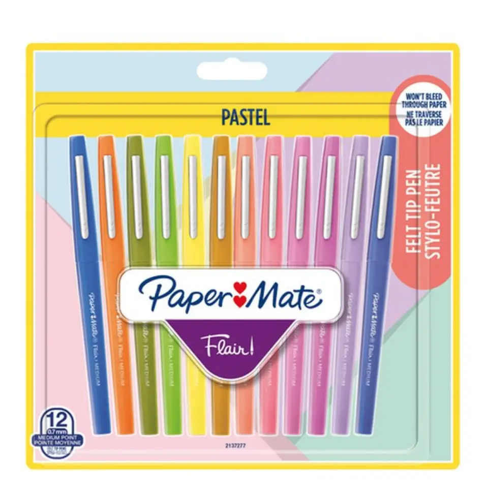 Paper:Mate Faserschreiber Flair PASTELL, 12er Blister (EAN: 3026981372773)