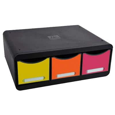 EXACOMPTA Schubladenbox TOOLBOX MAXI, 3 Schübe, harlekin (EAN: 9002493424142)