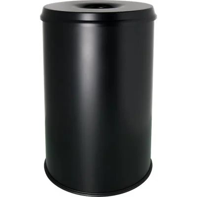 helit Stahl-Papierkorb "the guardian", 30 Liter, schwarz (EAN: 4012086050172)