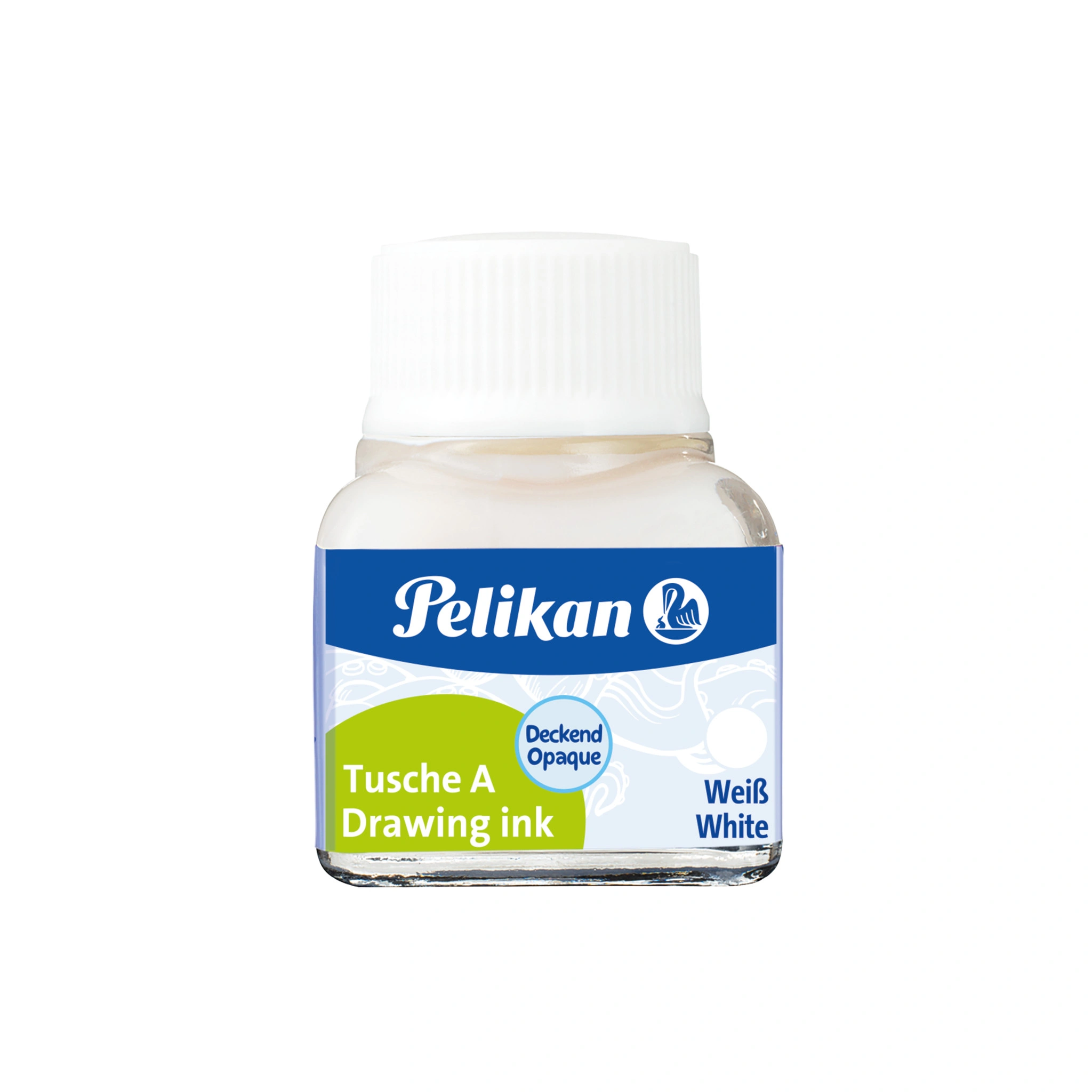 Pelikan Tusche A, Inhalt: 10 ml im Glas, Weiß (18) (EAN: 4012700201676)