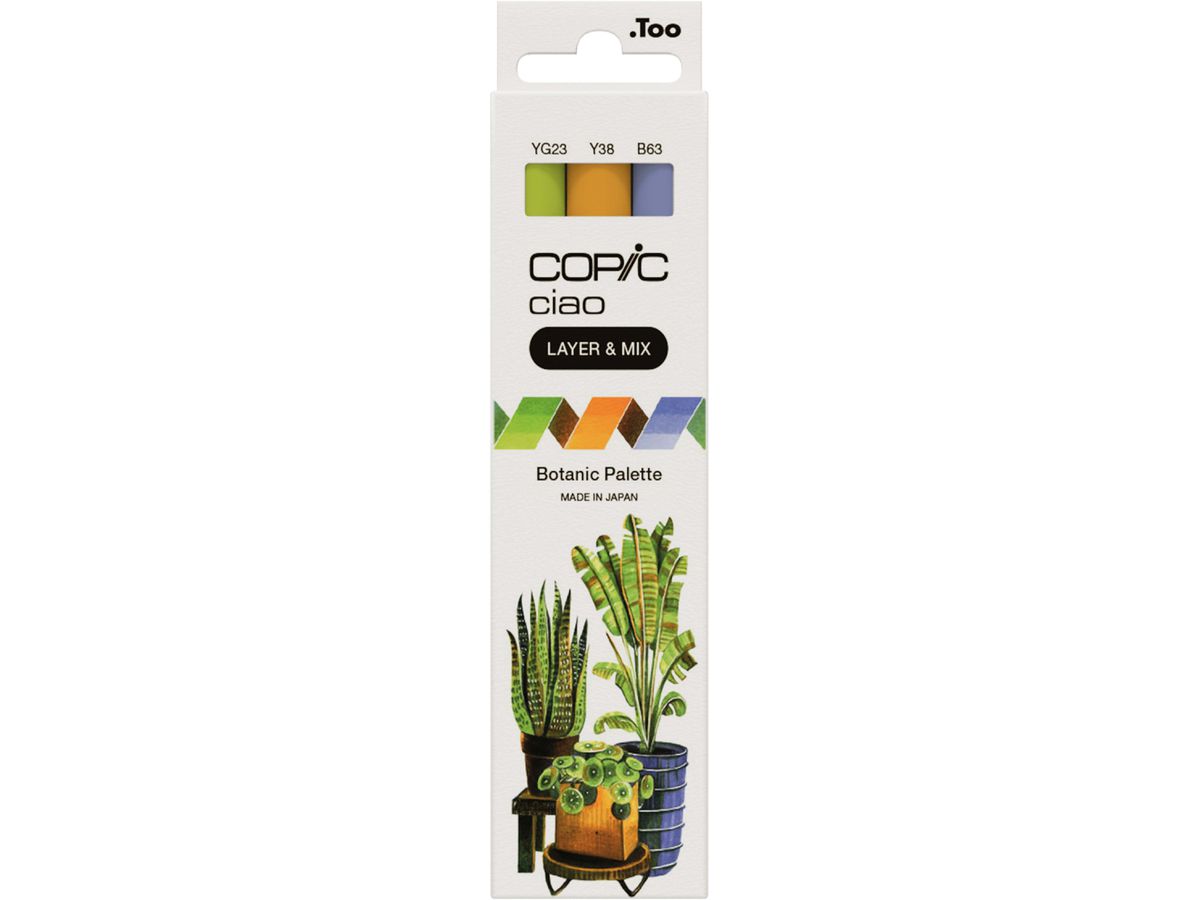 COPIC Marker ciao, 3er Set "Botanic Palette" (EAN: 4013695266770)