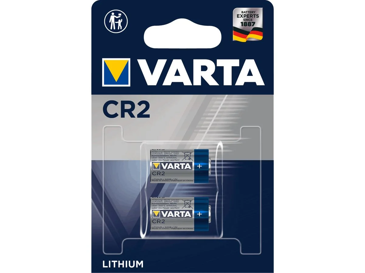 VARTA Foto-Batterie "LITHIUM", CR2, 3,0 Volt, 2er Blister (EAN: 4008496537402)