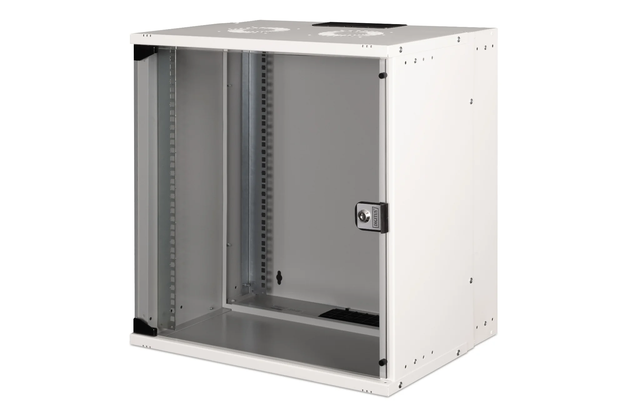 DIGITUS 19" Wandgehäuse SOHO PRO, (B)540 x (T)400 mm, 12HE, lichtgrau (EAN: 4016032493754)