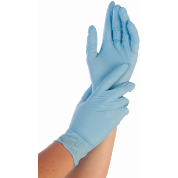 HYGONORM Nitril-Handschuh SAFE FIT, L, blau, puderfrei (EAN: 4015544961188)