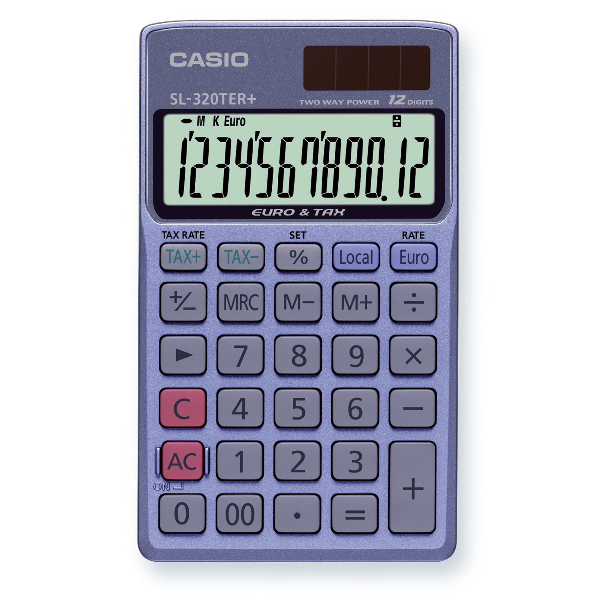 CASIO Taschenrechner SL-320 TER+, Solar-/Batteriebetrieb (EAN: 4549526612367)